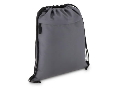 PU-beschichtete R-PET 600D Kordeltasche 33 x 42 cm