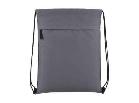 PU-beschichtete R-PET 600D Kordeltasche 33 x 42 cm