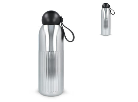Sagaform Tekla Stahlisolierflasche Chrom (recycelt) 500 ml
