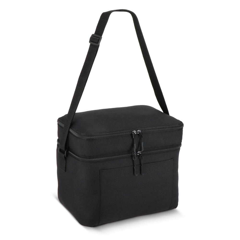 R-PET 600D Kühlbeutel mit zwei Fächern 30 x 20 x 25 cm 15 l