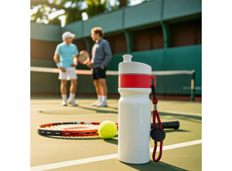 Sportflasche mit Rand und Kordel 750ml