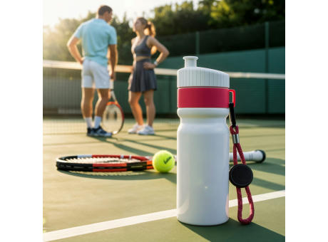 Sportflasche mit Rand und Kordel 750ml