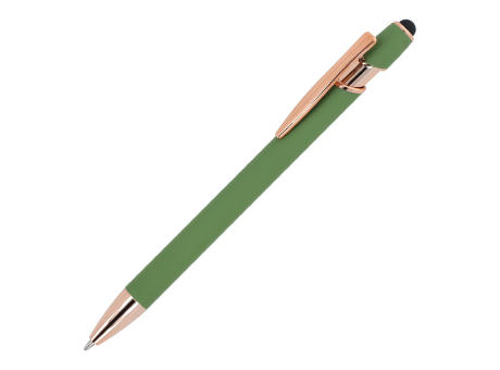 Kugelschreiber Paris Deluxe Metall gummiert