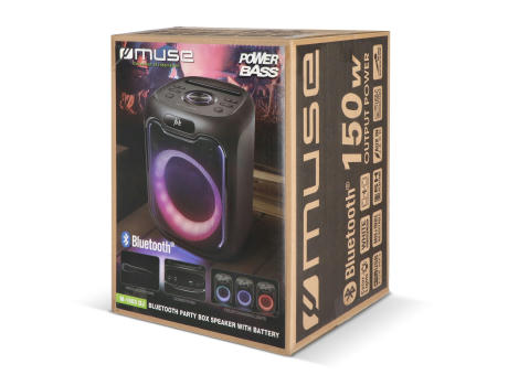 M-1803 | Muse Party-Lautsprecher mit Mikrofon 150W