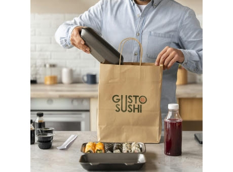 Kraftpapiertüte 90g/m² 22x10x31cm