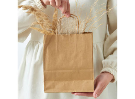 Kraftpapierbeutel 90g/m² 18x8x22cm