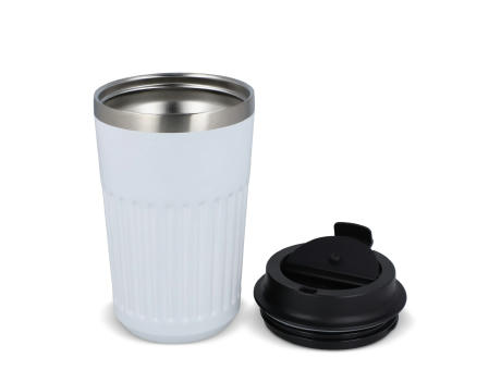 Recycelter Edelstahl-Thermobecher für Kaffee zum Mitnehmen, 400 ml