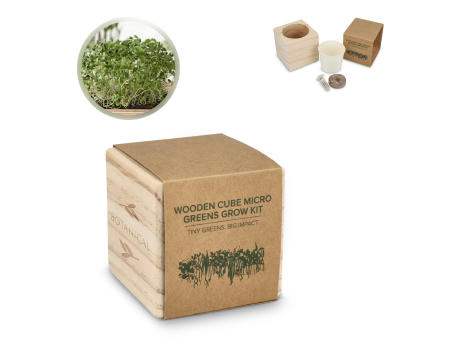 FSC-Holzpflanzgefäß-Set – Microgreens