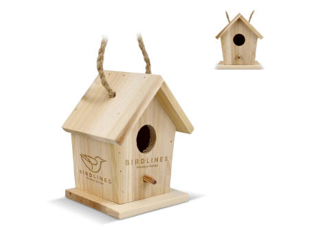 Kleines Vogelhäuschen aus FSC-Holz