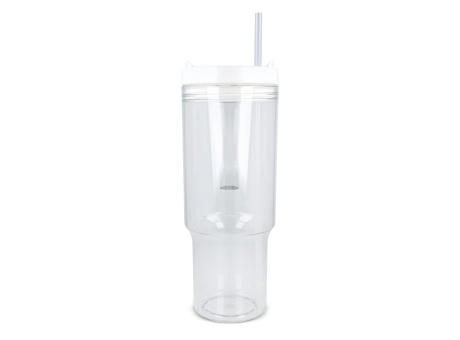 Miami Becher mit Henkel transparent 1,2 l R-PET