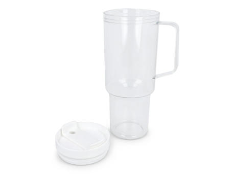 Miami Becher mit Henkel transparent 1,2 l R-PET