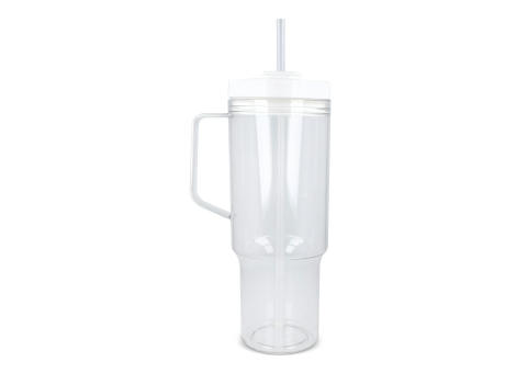Miami Becher mit Henkel transparent 1,2 l R-PET