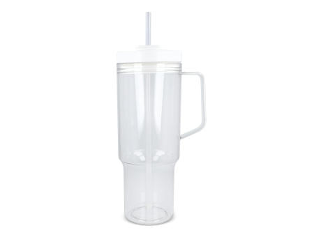 Miami Becher mit Henkel transparent 1,2 l R-PET