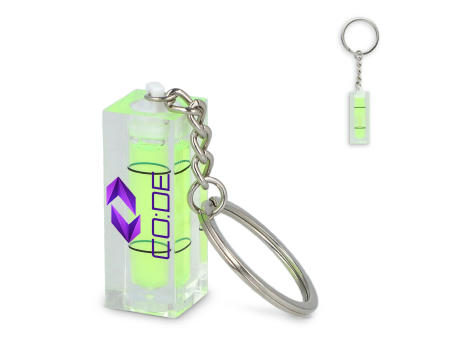 Schlüsselanhänger mit Wasserwaage