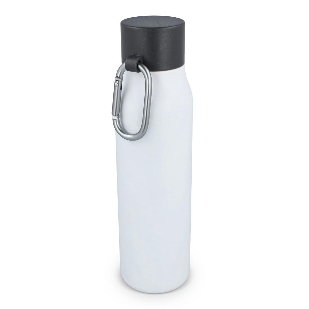 Karabiner mattierte Isolierflasche 600 ml