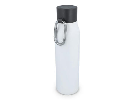 Karabiner mattierte Isolierflasche 600 ml
