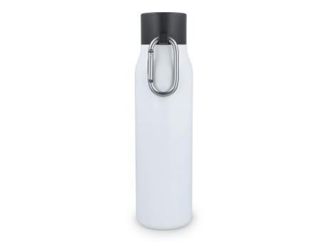 Karabiner mattierte Isolierflasche 600 ml