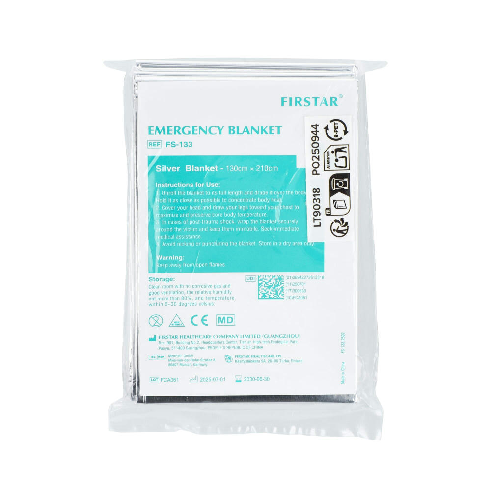 Notfall-Rettungsdecke 130 x 210 cm