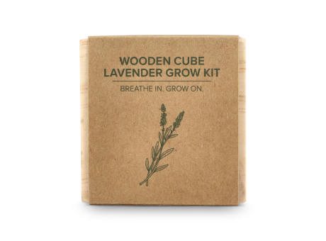 FSC-Holzpflanzgefäß-Set – Lavendel