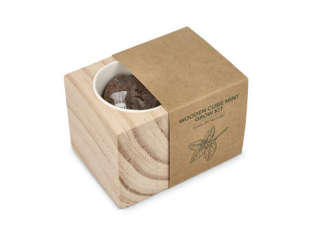 FSC-Holzpflanzgefäß-Set – Mint