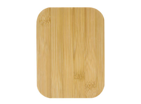 Edelstahl-Brotdose mit Bambusdeckel