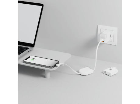 Xoopar ICE-R Einziehbares USB-C- und Lightning-Kabel 60 W 1 Meter