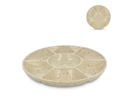 Sagaform Ditte Keramik-Servierplatte rund 26 cm