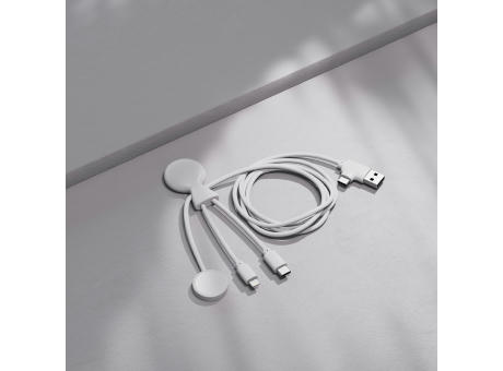 Xoopar Mr. Bio Long Multi-Kabel für Apple/Samsung Watch 1 Meter 
