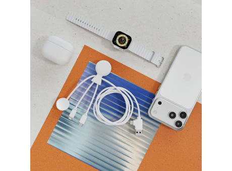 Xoopar Mr. Bio Long Multi-Kabel für Apple/Samsung Watch 1 Meter 