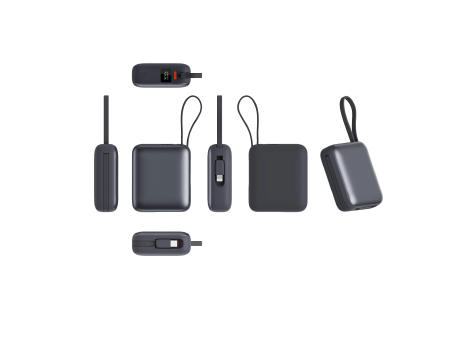Nova Powerbank 22,5 W Power Delivery mit integrierten Kabeln 10.000 mAh
