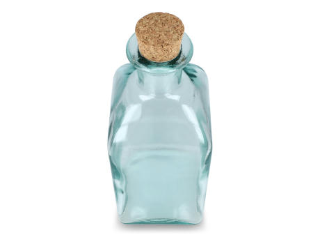 InSideOut Square Recycelte Glaswasserflasche ReuuZ mit Korkverschluss 1 l