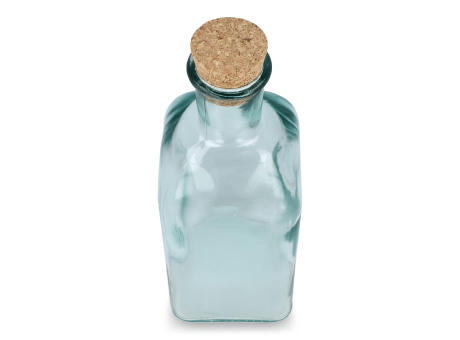 InSideOut Square Recycelte Glaswasserflasche ReuuZ mit Korkverschluss 500ml