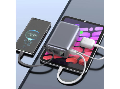 Nova Laptop 65W Powerbank mit integriertem USB-C-Kabel 30000 mAh