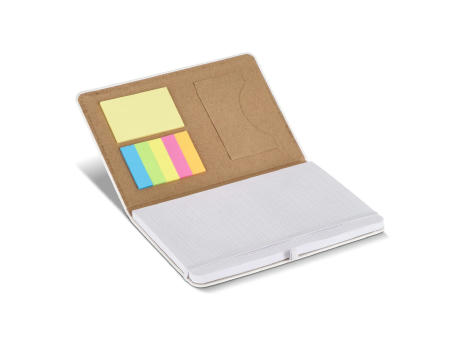 Notizbuch Olmo Hardcover PU A5 mit Haftnotizen