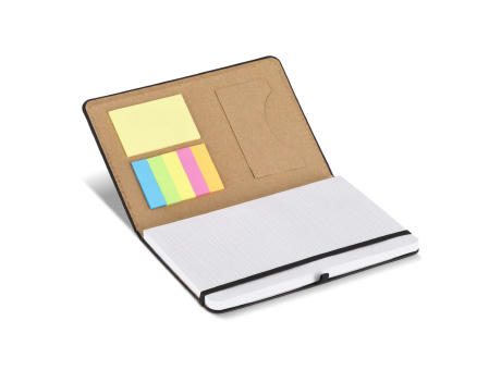 Notizbuch Olmo Hardcover PU A5 mit Haftnotizen