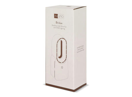 inSideOut Brislux – Rotorloser Softwind-Ventilator mit LED-Licht