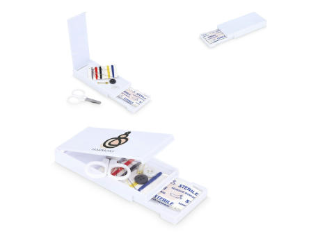 Reise-Näh- und Pflasterset in PP-Box