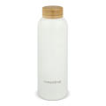 Waterdrop Edelstahlflasche mit Bambusdeckel 600 ml
