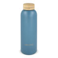Waterdrop Edelstahlflasche mit Bambusdeckel 600 ml
