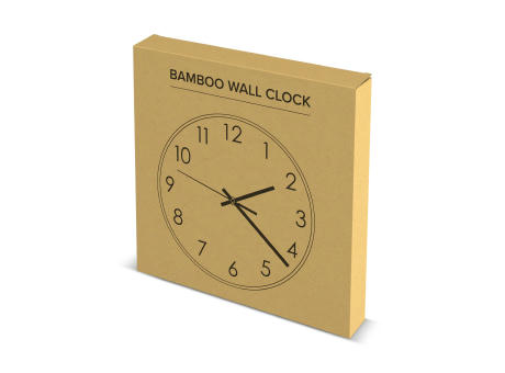Wanduhr Bambus