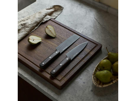 Orrefors Jernverk 2er-Set Messer, schwarz & Holz