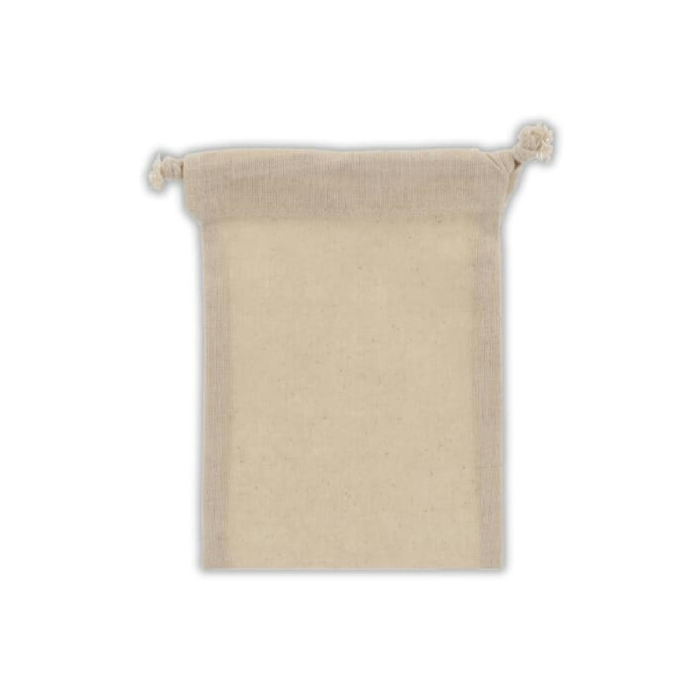 Zuziehbeutel OEKO-TEX® Baumwolle 140g/m² 10x14cm