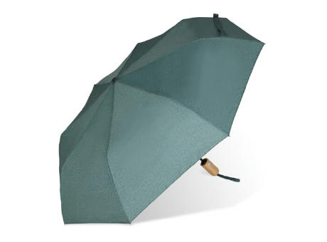 21” faltbarer Regenschirm aus R-PET -Material mit Automatiköffnung