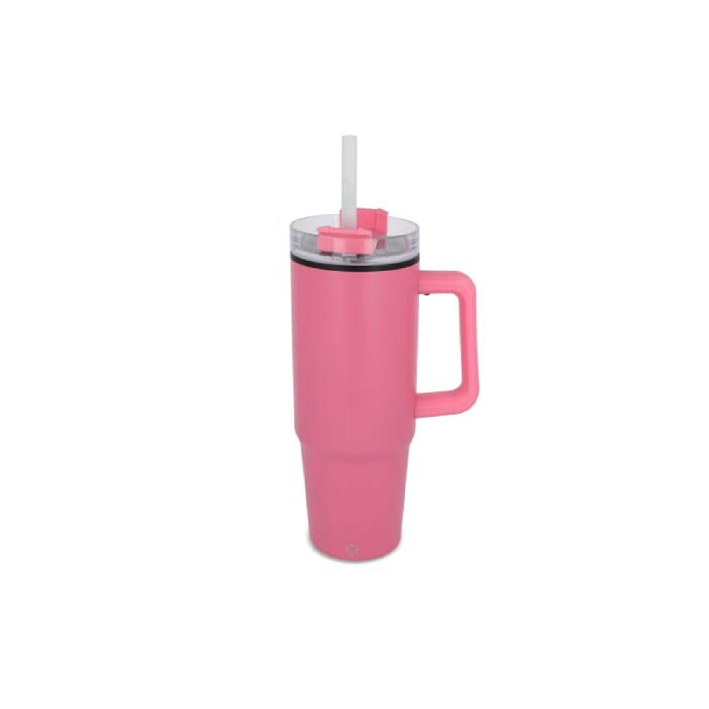 Miami Becher mit Henkel und Strohhalm 800ml