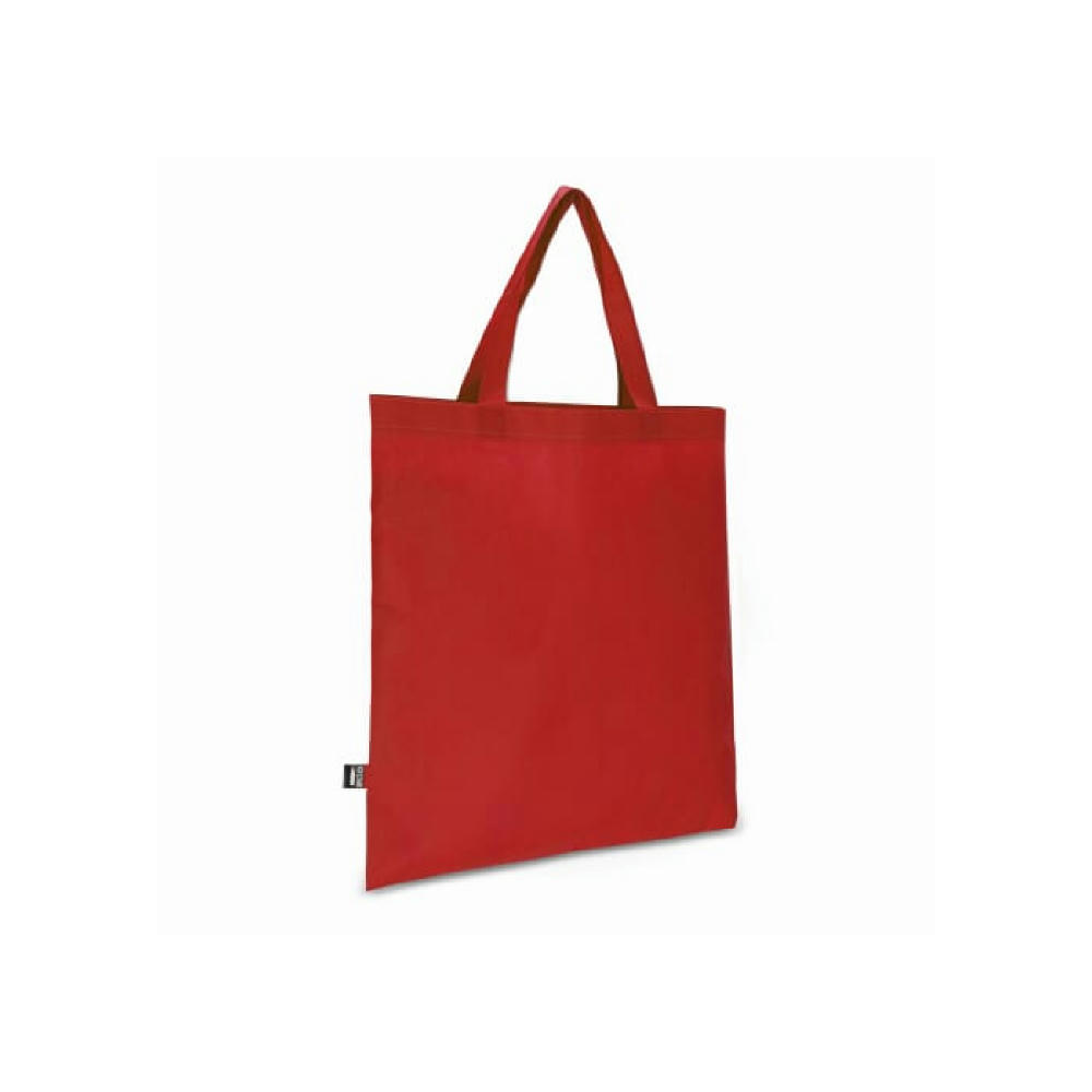 R-PET Tragetasche aus Non Woven mit kurzen Griffen 38 x 42cm 75g/m²