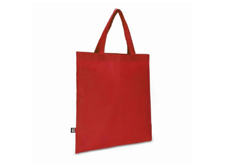 R-PET Tragetasche aus Non Woven mit kurzen Griffen 38 x 42cm 75g/m²