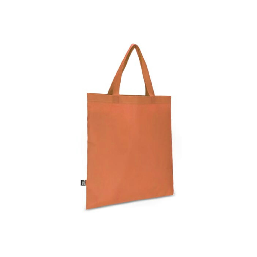 R-PET Tragetasche aus Non Woven mit kurzen Griffen 38 x 42cm 75g/m²