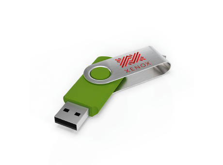 USB Stick Twister Lime Green, 2 GB Basic