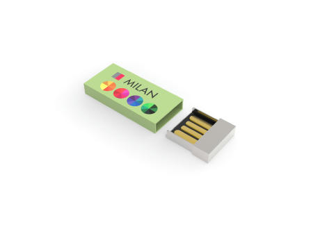 USB Stick Milan Lime Green, 2 GB Basic