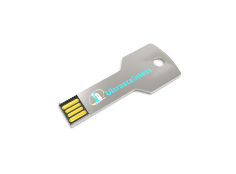 USB Stick Stainless Steel Key, 2 GB Basic